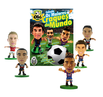 Mini Craque Soccerstarz - Dante, Ramires E Jô - Brasil